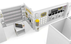 Creative concept visuals PR event space pop up shop retail installation bespoke prop makers creative design agency