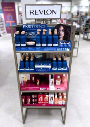 Health and Beauty Gondola End Tray Point of Sale shelf display promotional display retail display