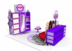 PR event space pop up shop retail environment installation bespoke prop makers creative design agency