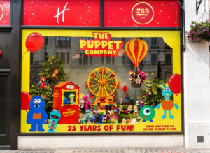 Retail Window Displays PR Event Installation Visual merchandising Prop makers Set Design Large format printing Retail display Beposke Signage Design agency